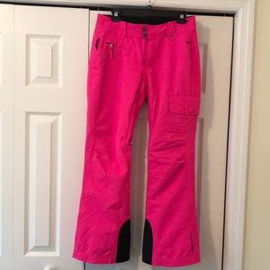 Obermeyer hot pink ski pants size 4
